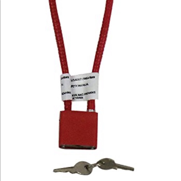 15" Cable Gun Lock - Red - Picture 4 of 4